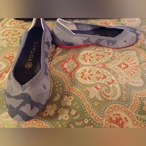 Rothy's 6.5 6 1/2 gray flats loafers shoes